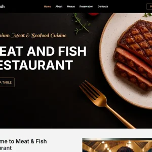 Meat&Fish - Tema WordPress para Restaurante
