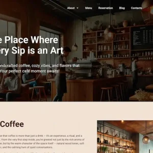 Cafeina Café & Restaurant WordPress Theme