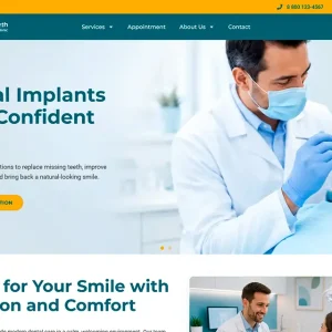 White Teeth Dental WordPress Theme