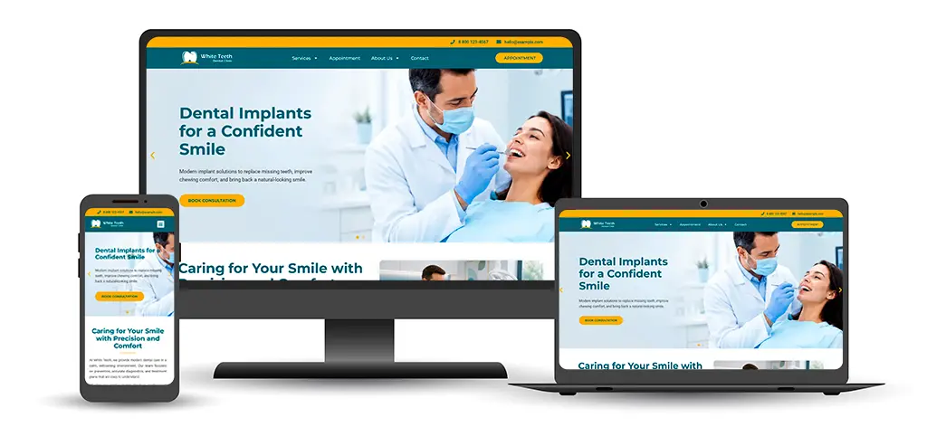 White Teeth tema WordPress dentistico